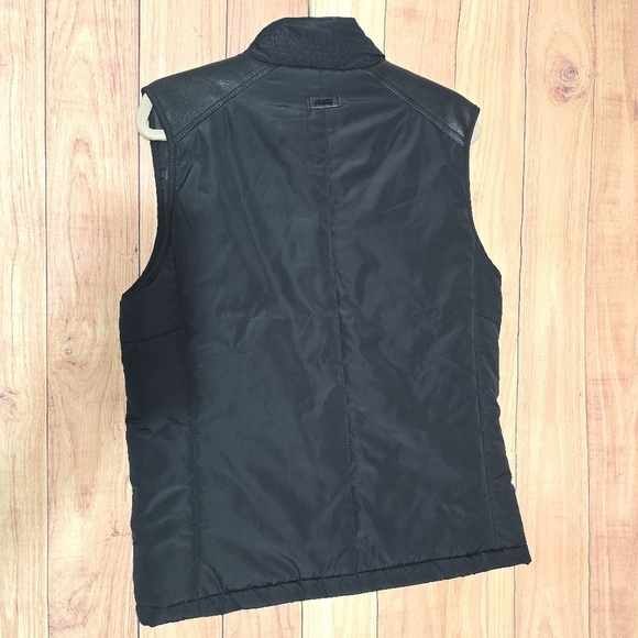 Fried Denim Men’s Quilted Black Zip/Snap Up Vest Size Medium - Picture 9 of 13